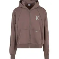 Karl kani Veste de survêtement marron / gris