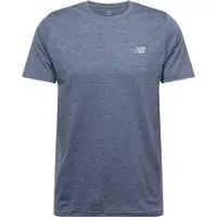 New Balance Sport Essentials Heathertech Short Sleeve T-shirt Bleu M Homme