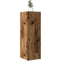vidaXL Armoire TV imitation vieux bois 30,5x30x90 cm Matériau dérivé du bois