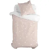 Happy Fiday Home Housse de couette Basic Kids rose Matelas simple 2 pièces