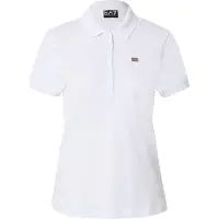 EA7 pour femme. 7W000030_AF12450 Polo Micro blanc (XS), Casuel, Coton, Manche courte