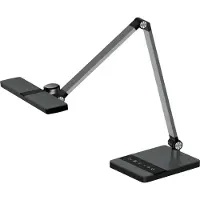 Hansa - Styro Nimbus Lampe de bureau LED, à intensité variable en continu, avec commande tactile, noir