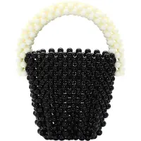 Koosh Sacs à main noir / blanc perle
