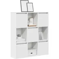 vidaXL Bibliothèque blanc 89x24x101,5 cm bois d'ingénierie