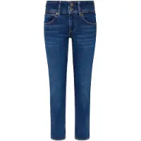 Pepe Jeans pour femme. PL204729DP6 Jean slim bleu (32/34), Casuel, Coton, Denim
