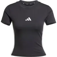 Adidas Essentials 3 Stripes Slim Baby Short Sleeve T-shirt Noir XS Femme