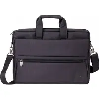 Rivacase Sacoche pour ordinateur portable 15.6". (15.60", Universel), Sac pour notebook, Noir