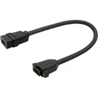 VivoLink Câble HDMI F/F pour plaque murale (0.25 m), Câble vidéo, Noir