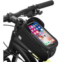 Sahoo Sacoche de vélo sur cadre de vélo avec fermeture éclair étanche avec protection solaire 0,8L