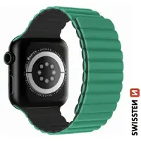 Swissten - Wave Magnetic Apple Watch 42-49mm (vert/gris)