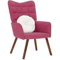 vidaXL Fauteuil relax vin rouge velours