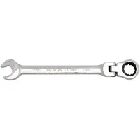 YATO , modèle YT-1690, clé à cliquet flexible, une clé combinée de 24mm, haute qualité, exécution robuste, idéale pour les travaux mécaniques et de réparation, connexions sûres.