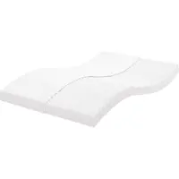 vidaXL Matelas mousse Blanc 140x210 cm 7 zones dureté 20 ILD