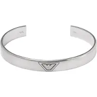 Emporio Armani Bracelet Jonc Homme Emporio Armani Egs3127040 En Acier Inoxydable Argenté - Design Avec Logo Aigle Central