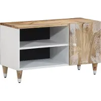 vidaXL Armoire TV 80x31,5x46 cm en bois massif de manguier