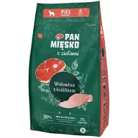 PAN MIĘSKO aux herbes Bœuf avec lapin M - nourriture sèche pour chiens - 9kg