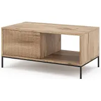 Vicco table basse Eliza Chêne Viking 90x50cm avec un tiroir, Model 49505