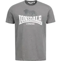 Lonsdale T-Shirt 'Gargrave' gris foncé / blanc