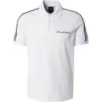 Armani Exchange pour homme. 8NZFSGZJ81Z1100 Polo blanc uni (S), Casuel, Coton, Manche courte