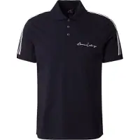 Armani Exchange pour homme. 8NZFSGZJ81Z1510 Polo uni marine (XS), Casuel, Coton, Manche courte