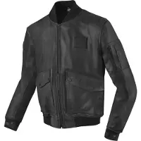 Bogotto Blouson en cuir pour moto Daclan, noir, L