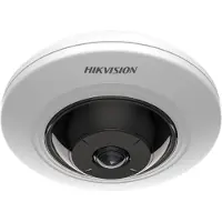 Hikvision DS-2CD3956G2-ISU(1.05mm)(O-STD) Fisheye 5MP Smart IP (2592 x 1944 pixels), Caméra réseau, Blanc