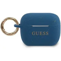 GUESS Guacapsilglbl Airpods Pro Coverniebieski/Blue Silicone Glitter