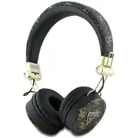 GUESS Casque d'écoute sans fil bluetooth ENC GUBH70E4PTMK (PU 4G Triangle Round Shape) noir