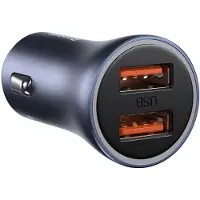 Baseus CCJD-A0G Chargeur universel pour appareils mobiles Gris Allume-cigare Chargement rapide Auto