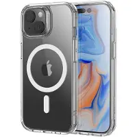 ESR Ch Halolock Magsafe Iphone 15 Plus Clear (Apple iPhone 15 Plus), Coque pour téléphone portable, Transparent