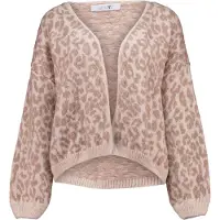Hailys Cardigan 'Le44ni' crème / beige foncé