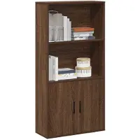 vidaXL Bibliothèque chêne marron 60x24x120 cm bois d'ingénierie