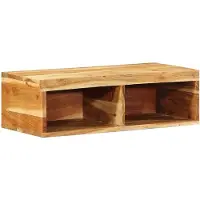 vidaXL Armoire TV murale 60x30x19 cm en bois massif d'acacia