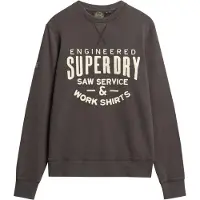 Superdry Sweat-shirt anthracite / blanc