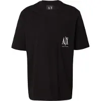 Armani Exchange pour homme. XM000366AF12308UC001 T-shirt Relax noir (M), Casuel, Coton, Manche courte