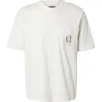 Armani Exchange pour homme. XM000366AF12308U0009 T-shirt à manches courtes blanc (L), Casuel, Coton, Manche courte