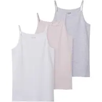 TWO SOON Haut gris chiné / rose pastel / blanc