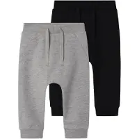 TWO SOON Pantalon gris chiné / noir