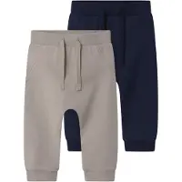 TWO SOON Pantalon marine / gris