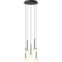 Lucide Lampe pendante Vide Calina 5 lumières avec sphères blanches