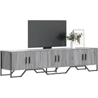 vidaXL Armoire TV Gris Sonoma 180x34x41 cm Bois composite