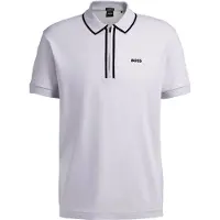 BOSS Philix Tape 10255848 Short Sleeve Polo Blanc L Homme