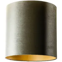 QAZQA Abat-jour en velours vert avec intérieur doré 40/40/40
