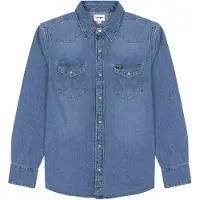 Wrangler 27mw Long Sleeve Shirt Bleu 2XL Homme