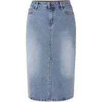 TATUUM Jupe 'Mediana' bleu denim / marron