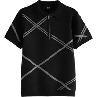 Next T-Shirt gris / noir