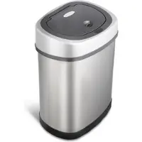 Rijoka Sensor Poubelle 12L - Inox - Soft Close - Sans empreintes digitales - Design moderne