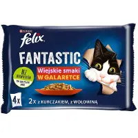 Purina Felix Fantastic Mp Bå¿Uf, Poulet 4x85g = 340g