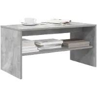 vidaXL Armoire TV gris béton 80x40x40 cm Bois composite