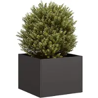 vidaXL Jardinière noir 40x40x30 cm acier